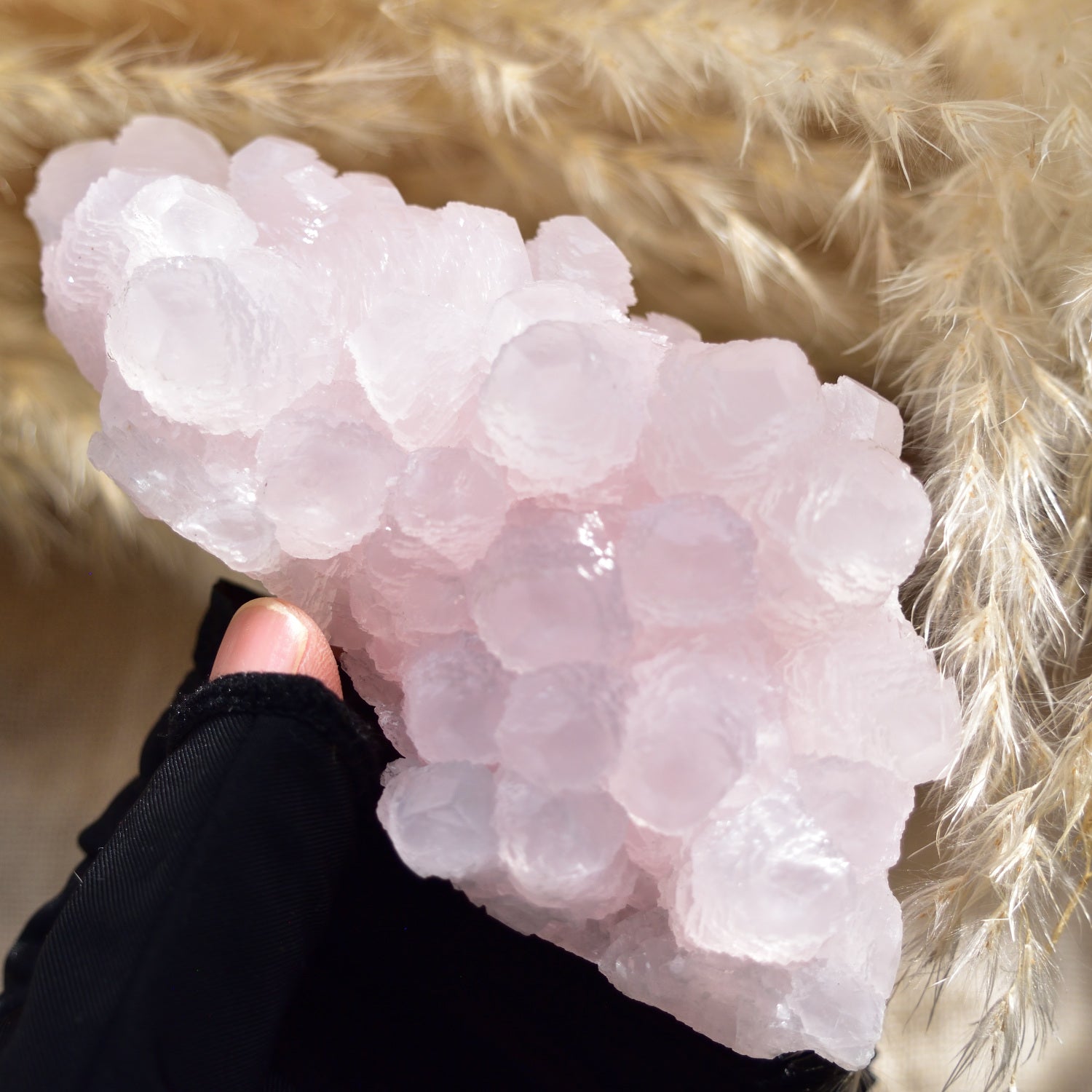 Pink Mangano Calcite - Fluorescent - "Sirius" - Madan, Bulgaria - 380g