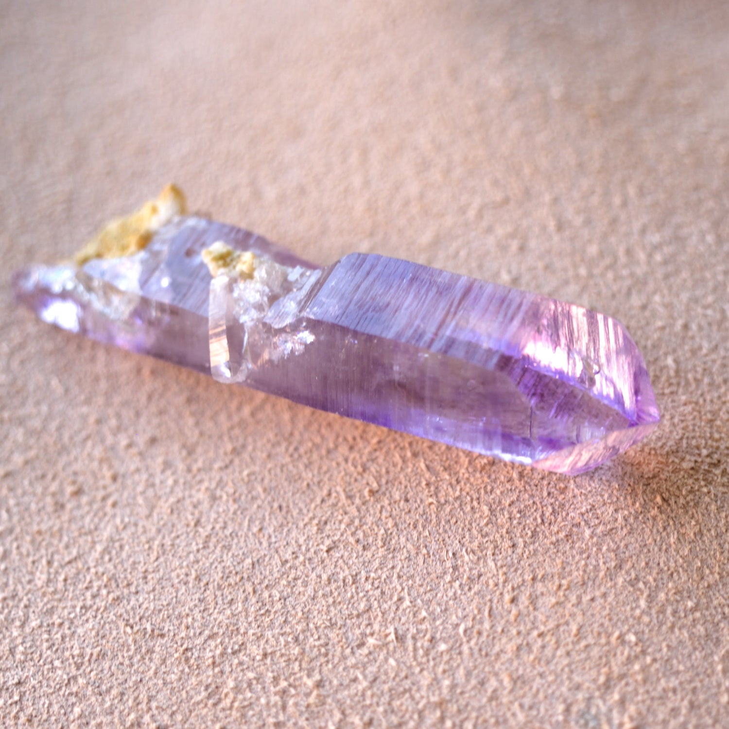ベラクルス・アメジスト　慈愛　ファントム　両剣水晶　貫入水晶　キー　メキシコ・ベラクルス州産　32ｇ