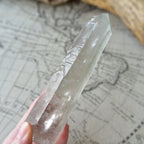 Prasiolite Quartz Point - Singing Crystal - Lightning Quartz - Corinto, Brazil - 334g 