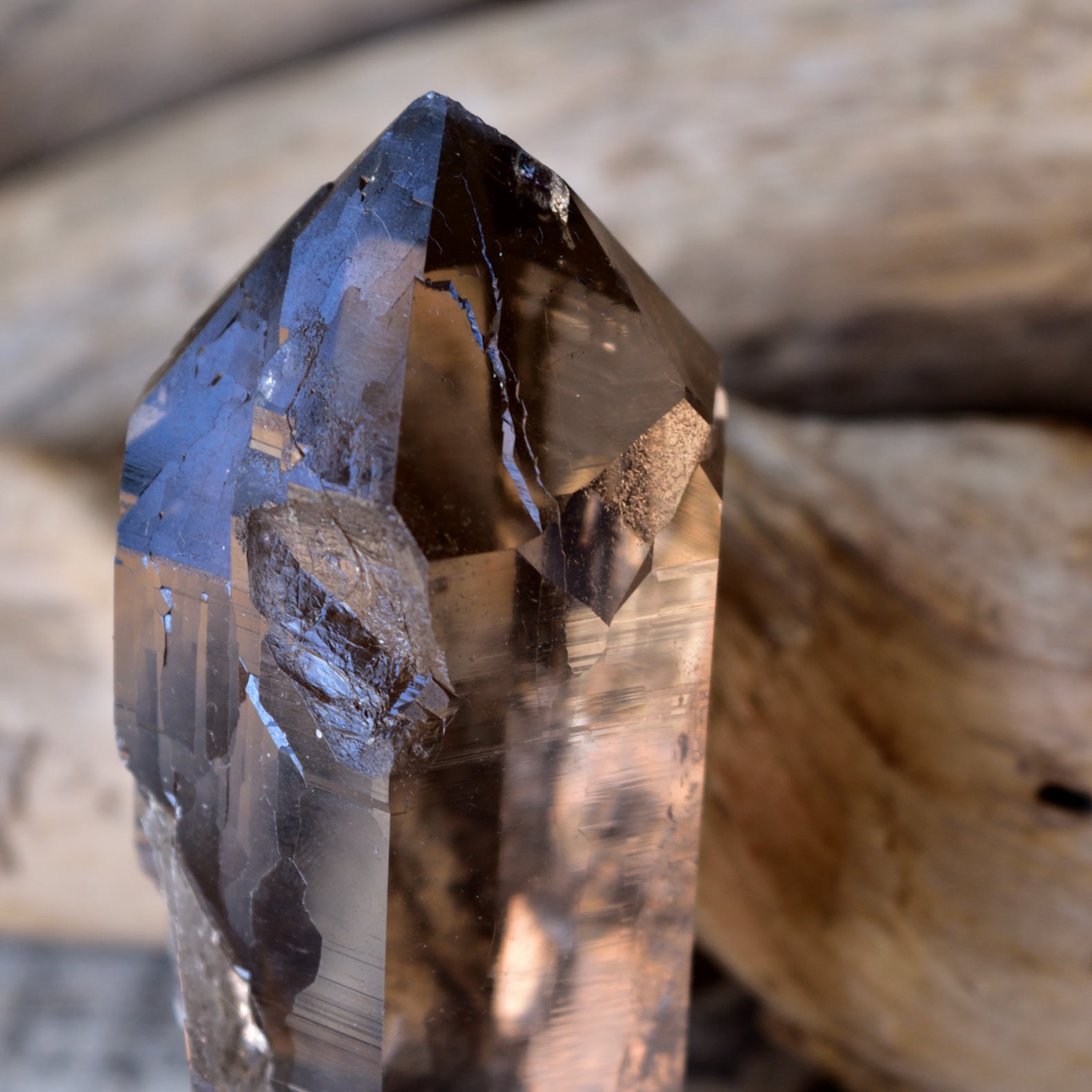 Smoky Quartz - Alpine Quartz "VORTEX" from Switzerland - 182g