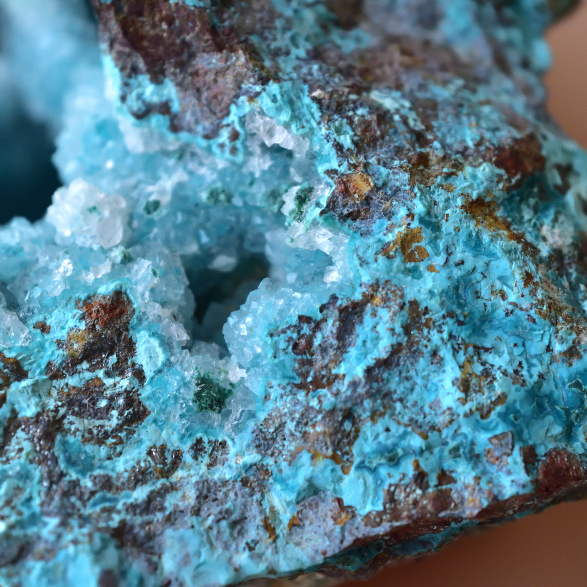 Gem Silica - Druzy Big Rough - "Blue Spring" - Peru - 522g