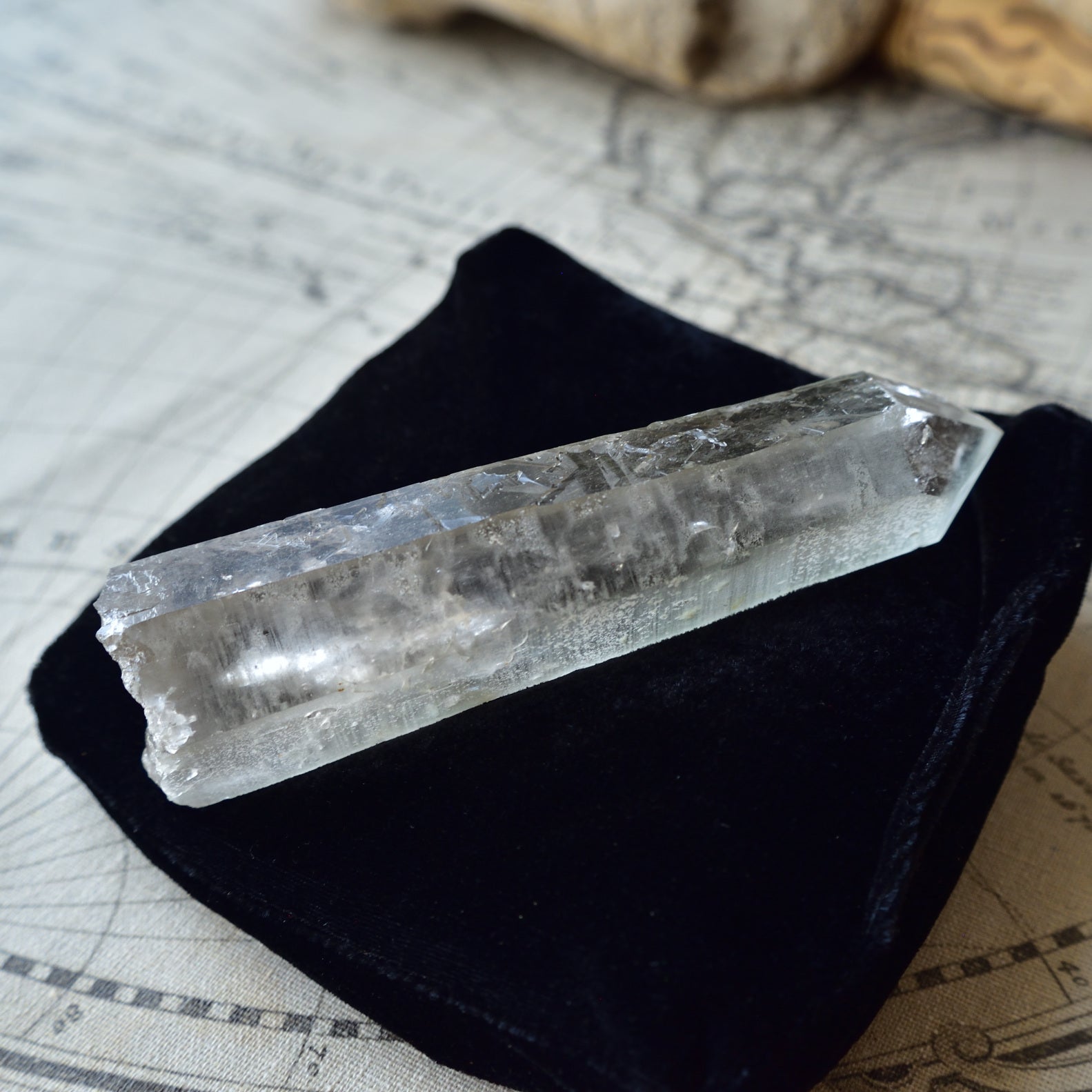 Prasiolite Quartz Point - Singing Crystal - Lightning Quartz - Corinto, Brazil - 334g 