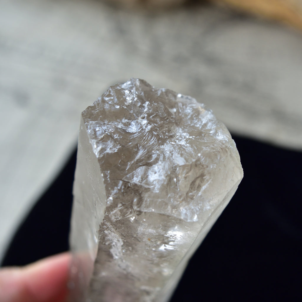 Prasiolite Quartz Point - Singing Crystal - Lightning Quartz - Corinto, Brazil - 334g 