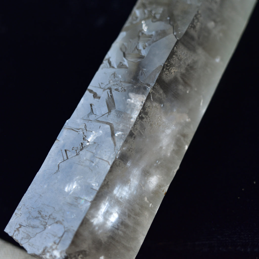 Prasiolite Quartz Point - Singing Crystal - Lightning Quartz - Corinto, Brazil - 334g 