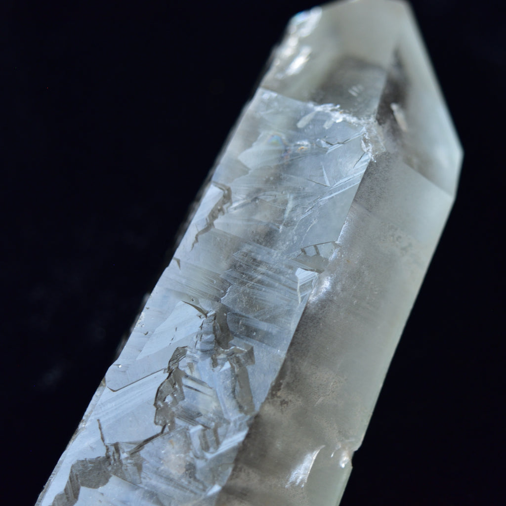 Prasiolite Quartz Point - Singing Crystal - Lightning Quartz - Corinto, Brazil - 334g 