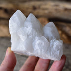 Mt. Sobo Candle Quartz Cluster – Singing Crystal – White Phantom – Takachiho, Miyazaki, Japan – 206 g Quartz – Certificate of Origin