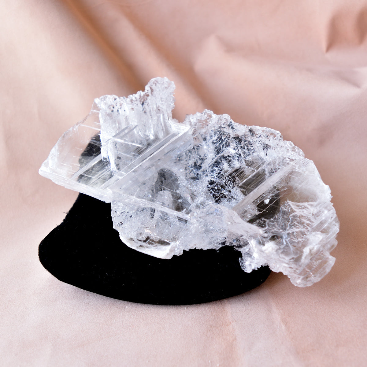 セレナイト　聖母マリアのガラス　飛翔　ブラジル・リオグランデドスール州産　924g