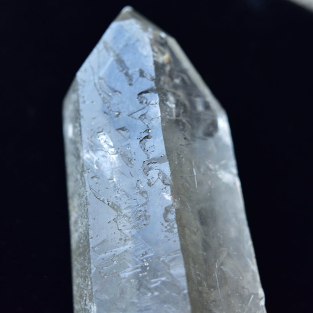 Prasiolite Quartz Point - Singing Crystal - Lightning Quartz - Corinto, Brazil - 334g 