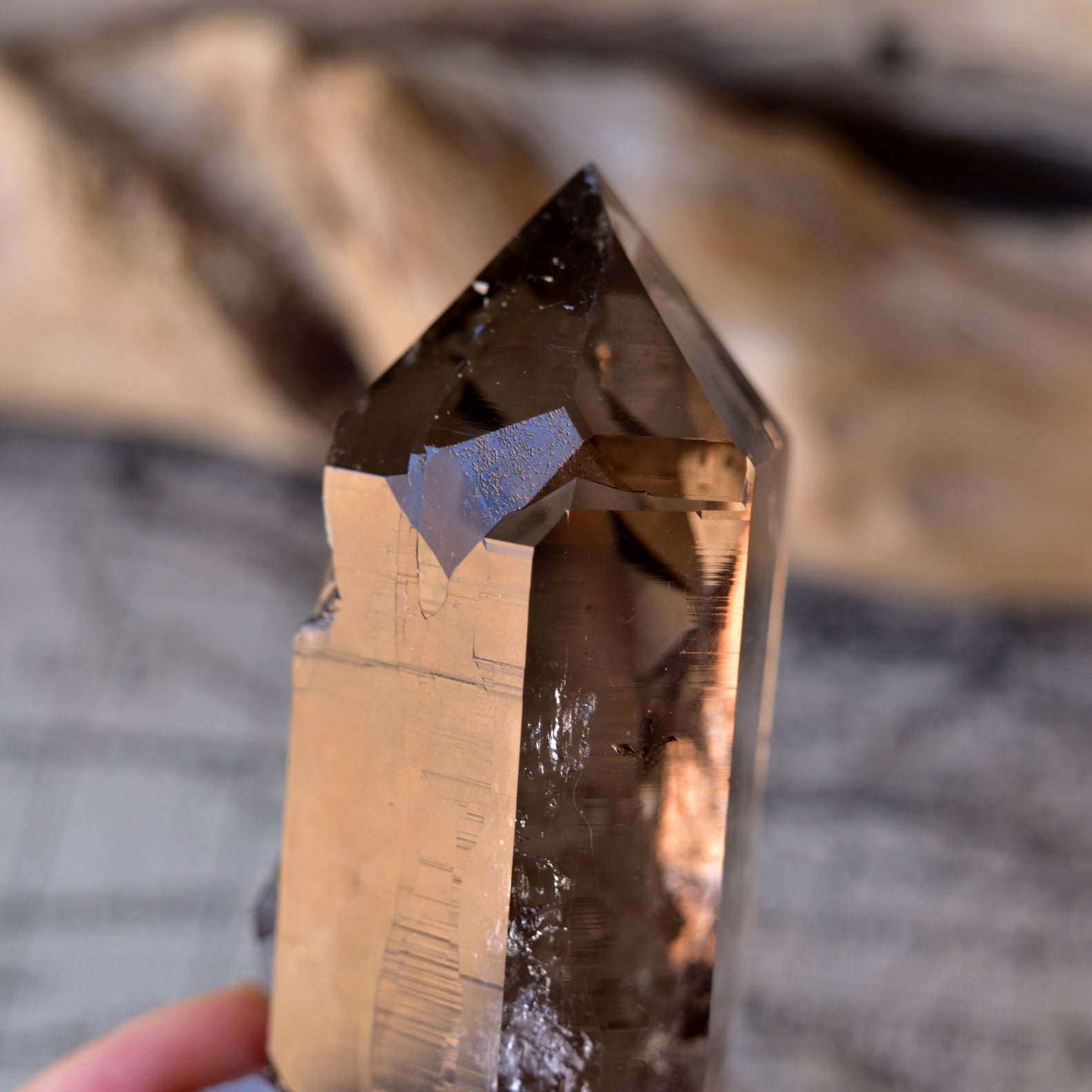 Smoky Quartz - Alpine Quartz "VORTEX" from Switzerland - 182g