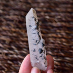 カルサイト・イン・クォーツ　ヘマタイト　Protective Channeling Wand　内モンゴル産　40g