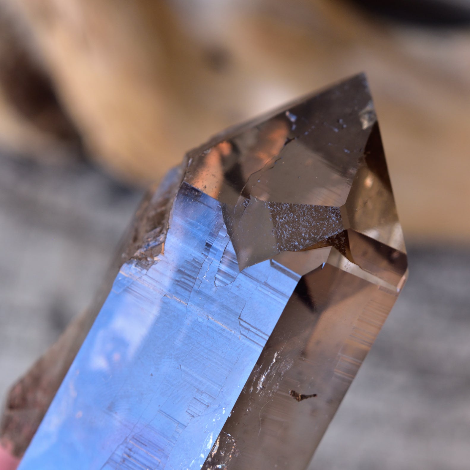 Smoky Quartz - Alpine Quartz "VORTEX" from Switzerland - 182g