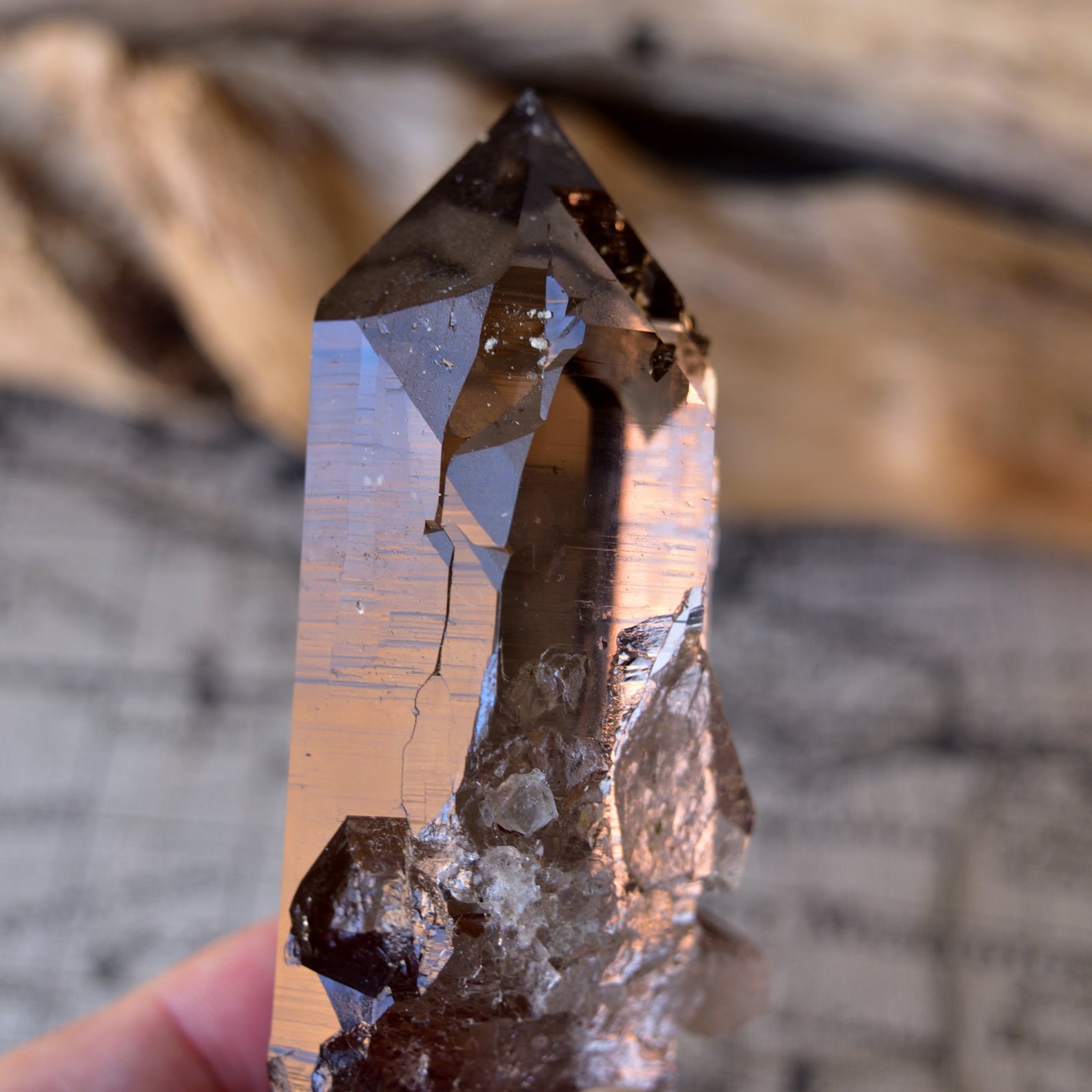 Smoky Quartz - Alpine Quartz "VORTEX" from Switzerland - 182g