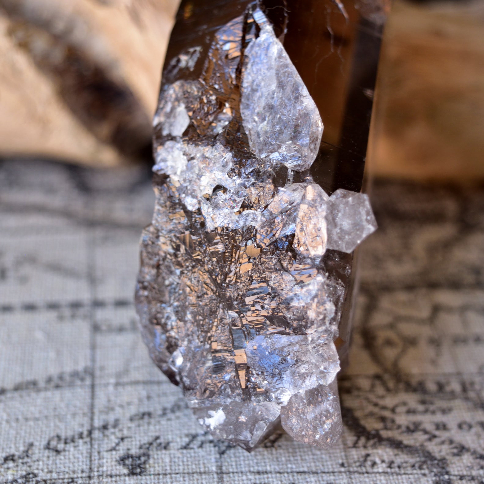 Smoky Quartz - Alpine Quartz "VORTEX" from Switzerland - 182g