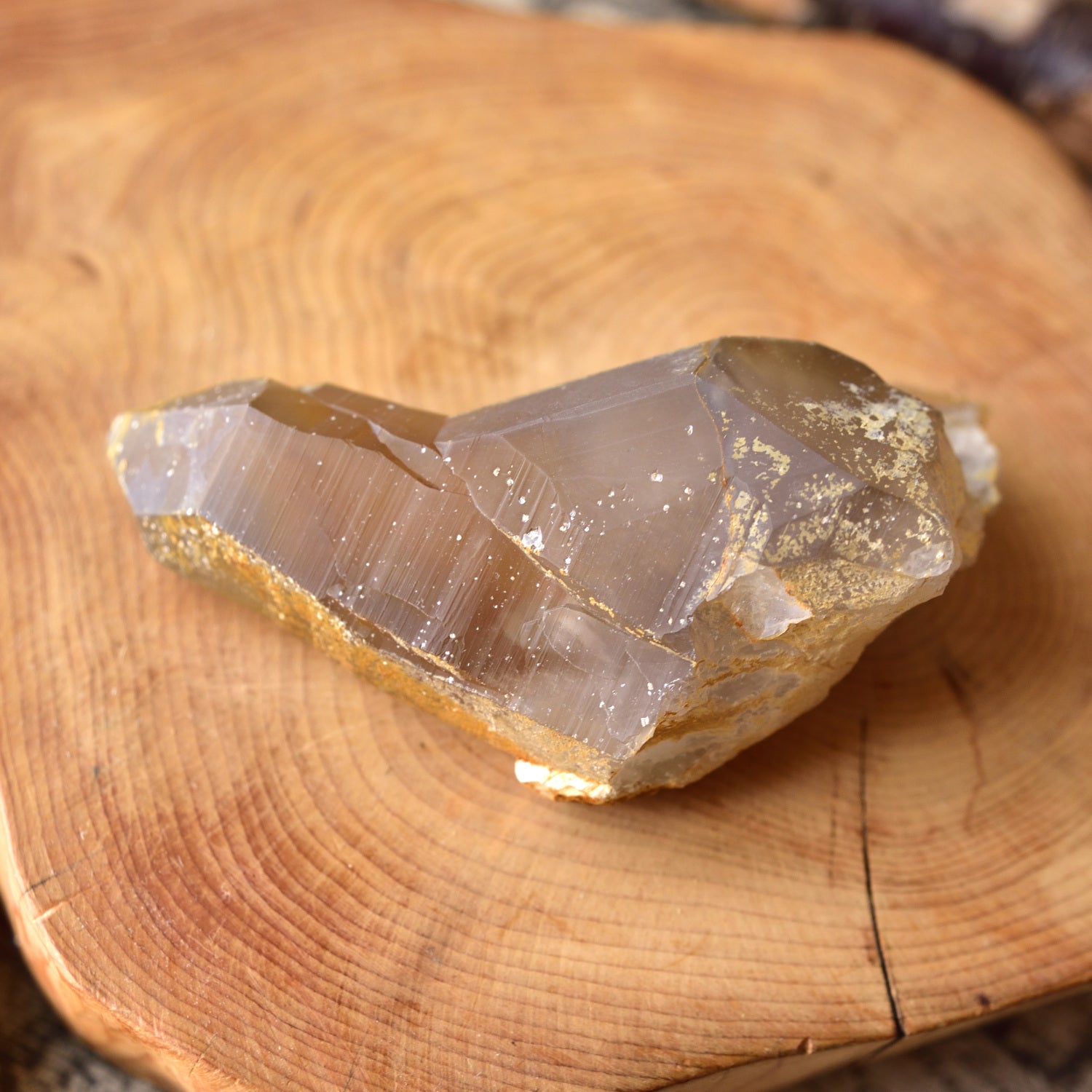 Shishikawa Smoky Quartz – Dauphiné Twin - Isis Face - with Certificate – Miyazaki, Japan 130g Crystal Cluster