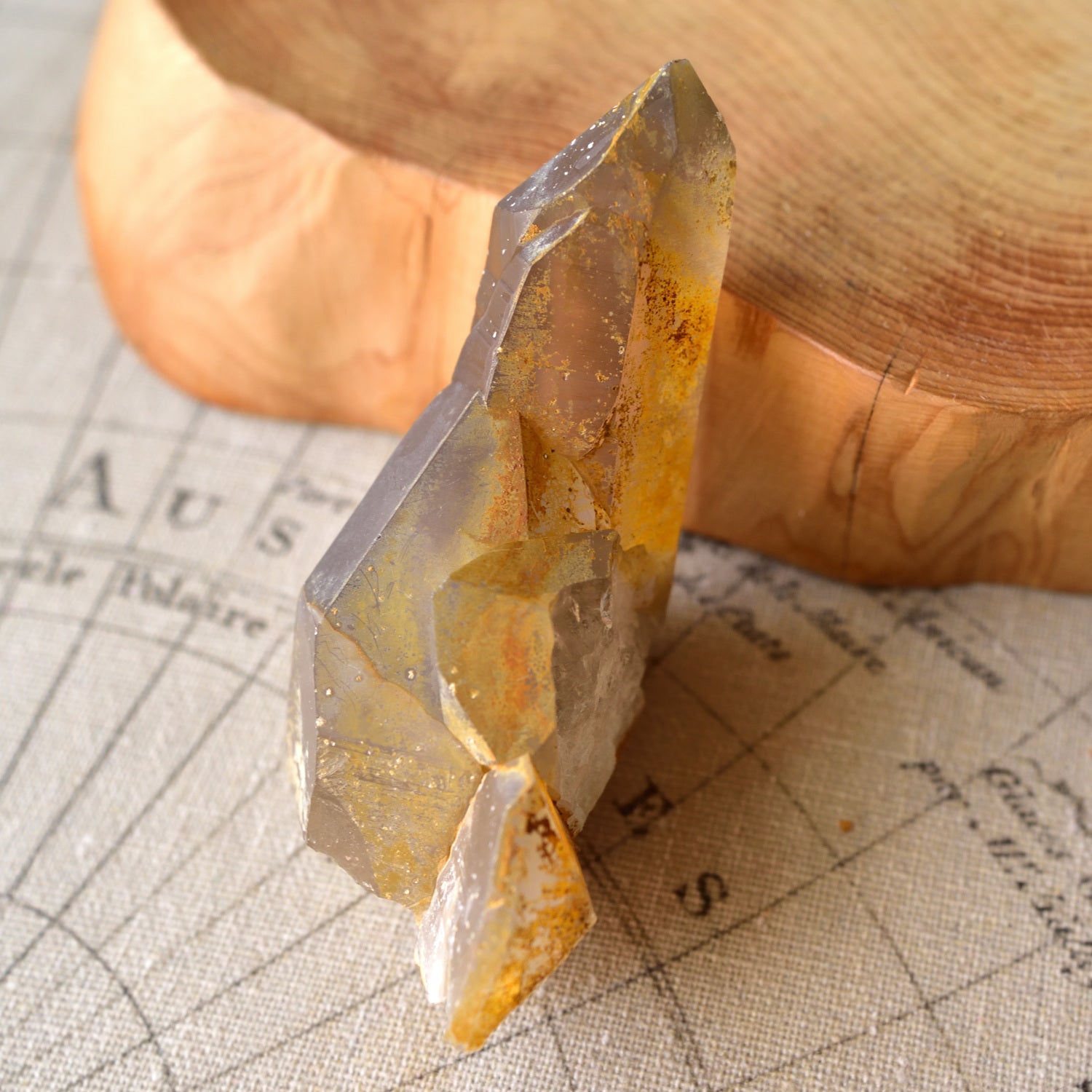 Shishikawa Smoky Quartz – Dauphiné Twin - Isis Face - with Certificate – Miyazaki, Japan 130g Crystal Cluster
