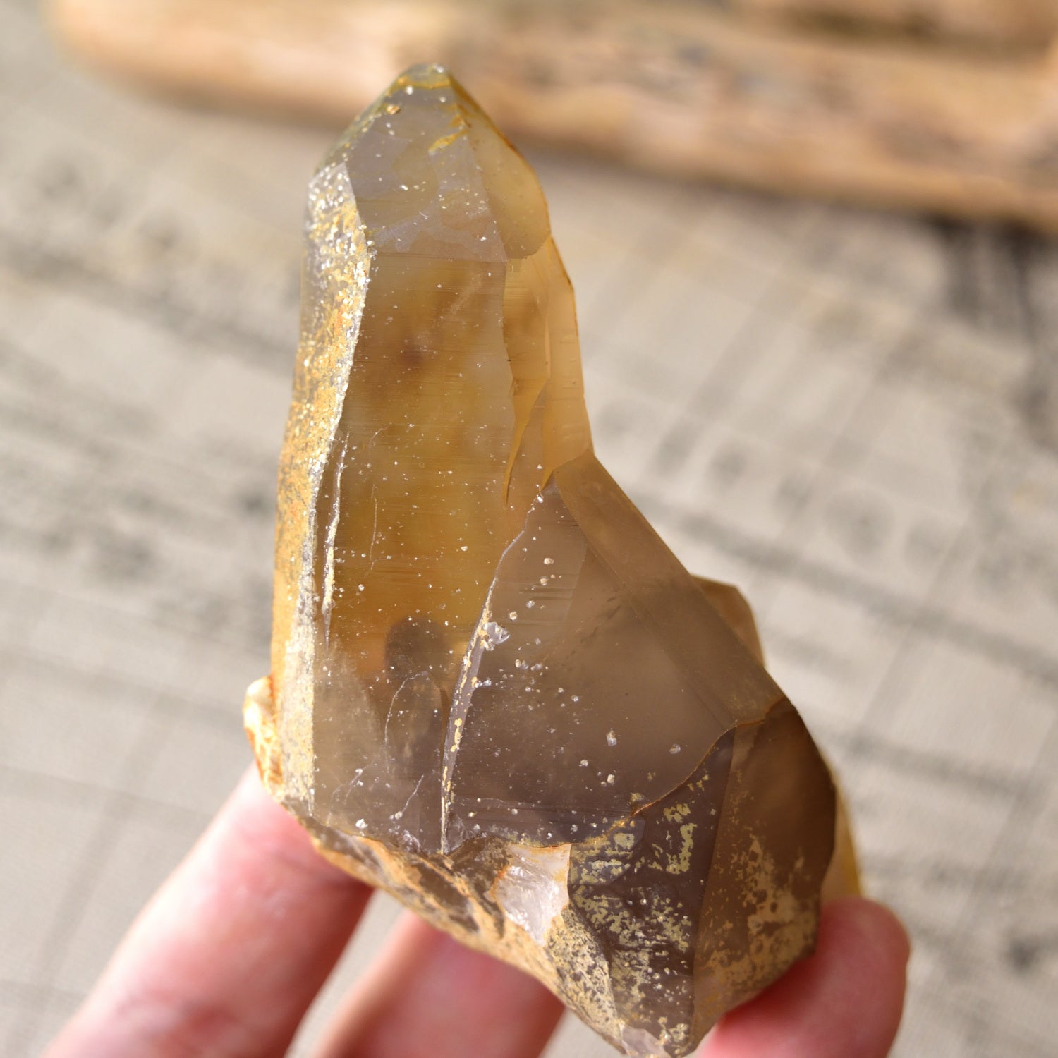 Shishikawa Smoky Quartz – Dauphiné Twin - Isis Face - with Certificate – Miyazaki, Japan 130g Crystal Cluster