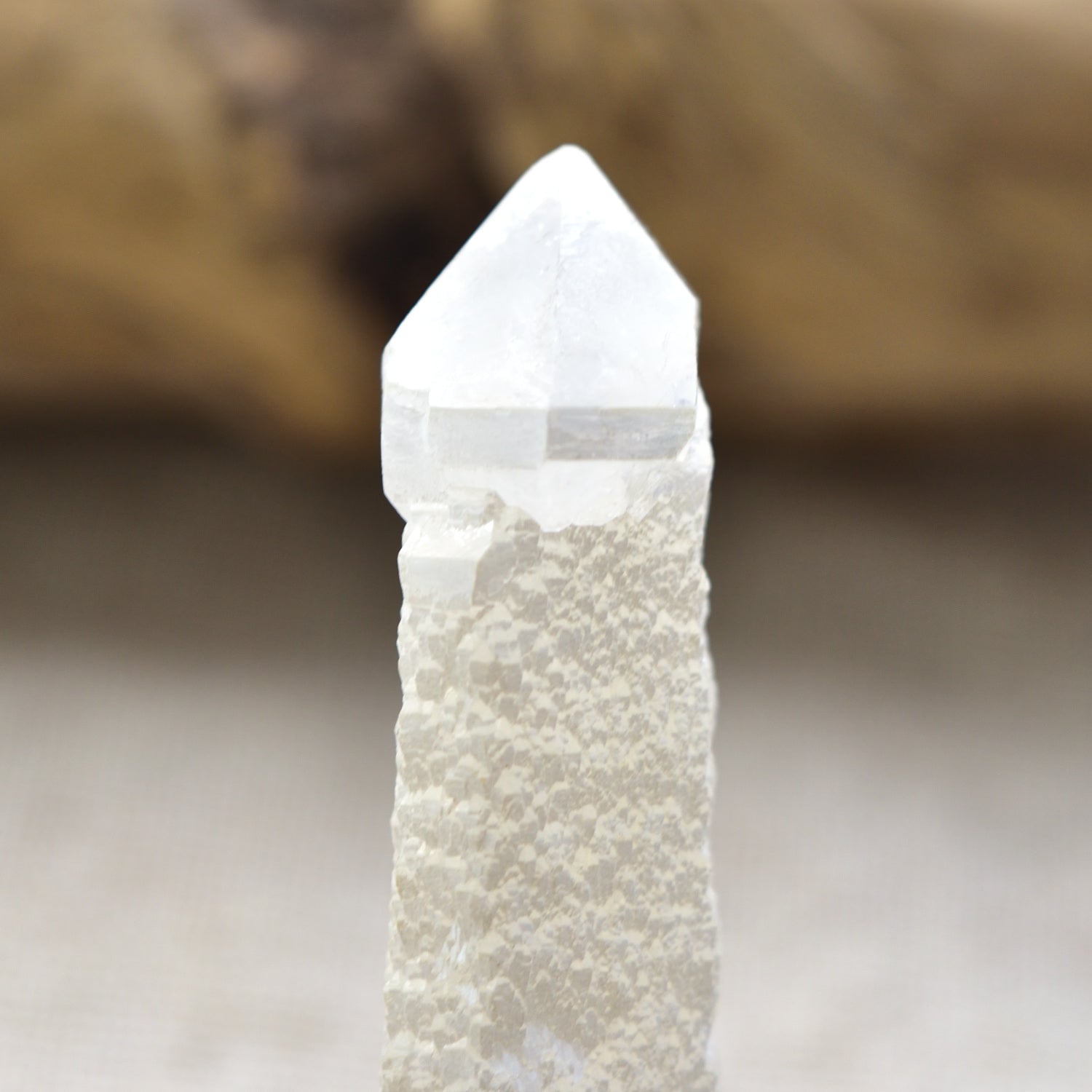 Bosnian White Scepter Candle Quartz "White Dragon" from Bosnia and Herzegovina, 28g