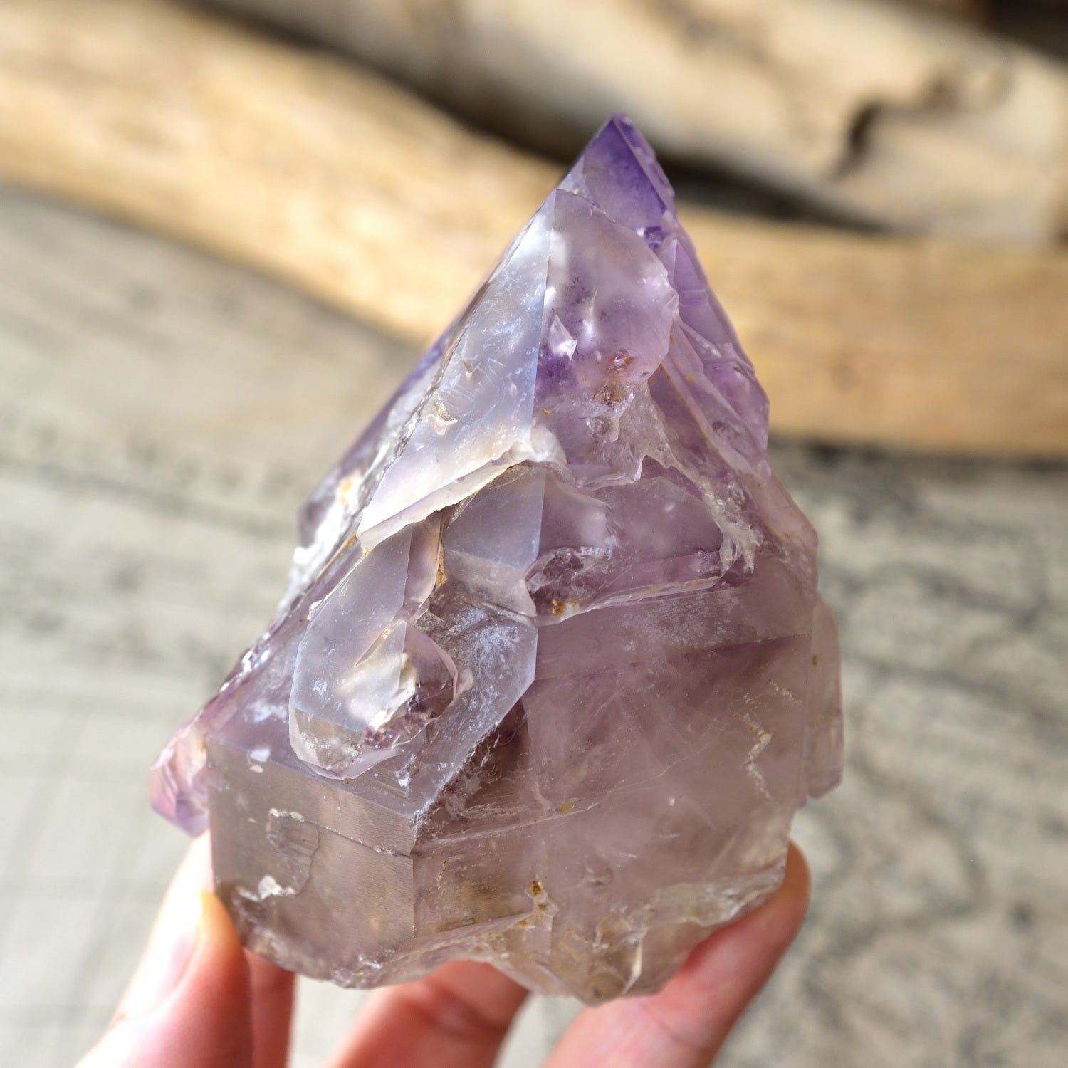 Sirius Amethyst "REGROWTH" - Gwindel - with mini cushion from Kenya - 380g