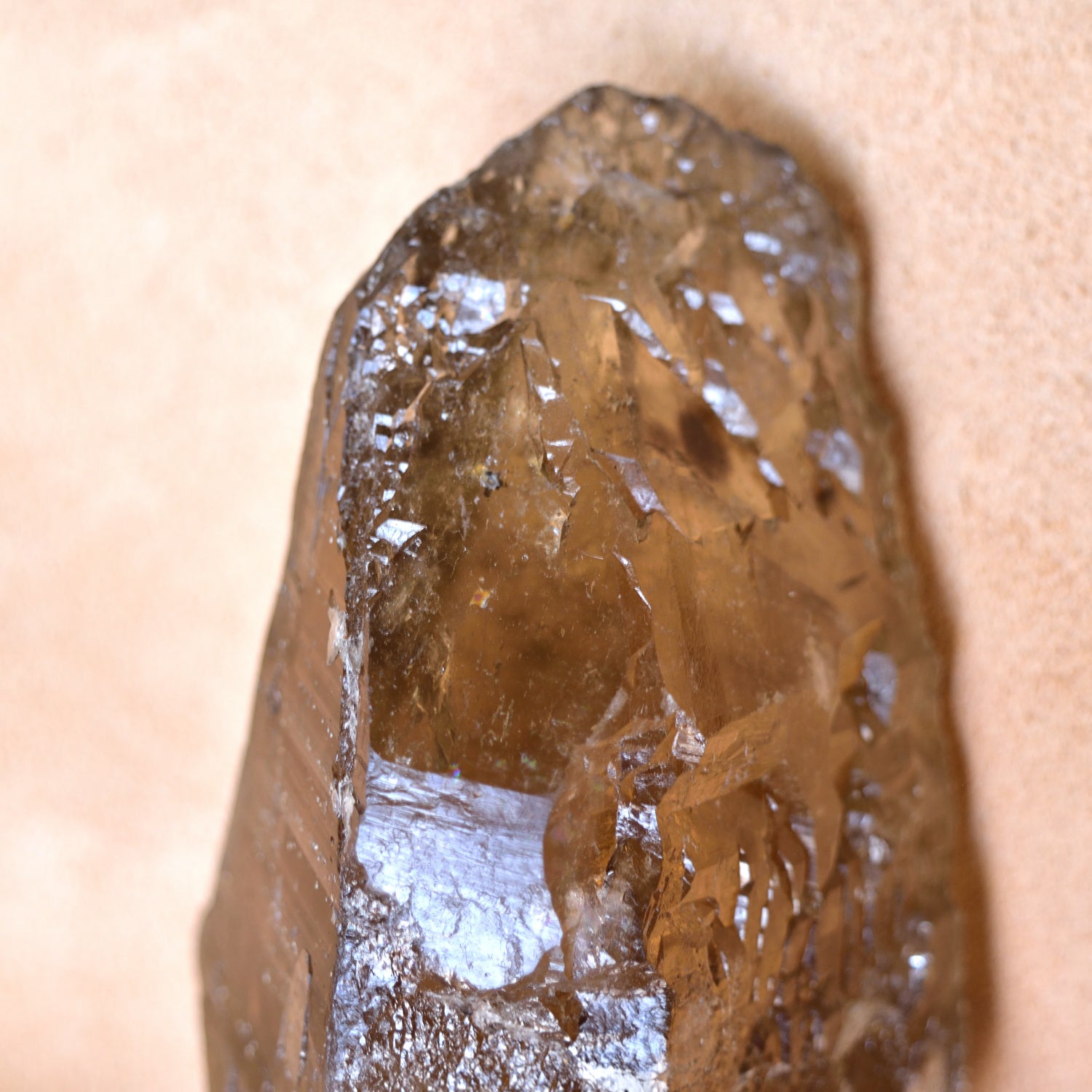 スモーキー・シトリン　Surubim Quartz　セルフヒールド　大地の癒し　ブラジル・ミナスジェライス州産　360g