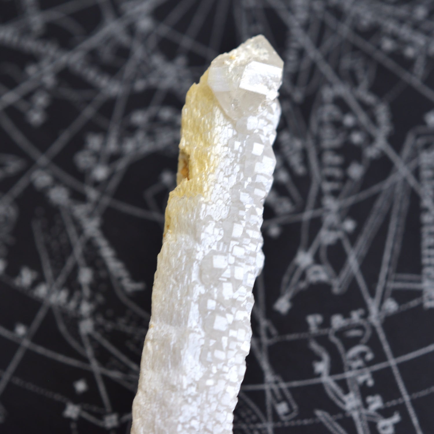 Bosnian White Scepter Candle Quartz "White Serpent" from Bosnia and Herzegovina, 19g