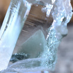 Himalayan Crystal Quartz Point - Chlorite - Phantom - Garden Quartz "Miyamotoyama" from Manihar, India - 119g