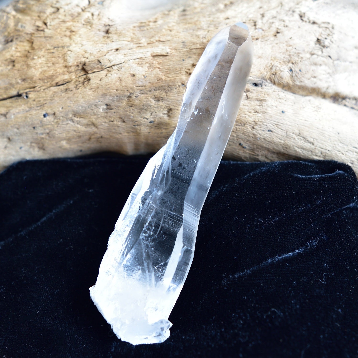 Lemurian Seed Lemurian Root Quartz Pure Ray from Bahia, Brazil 98g/Point Crystal