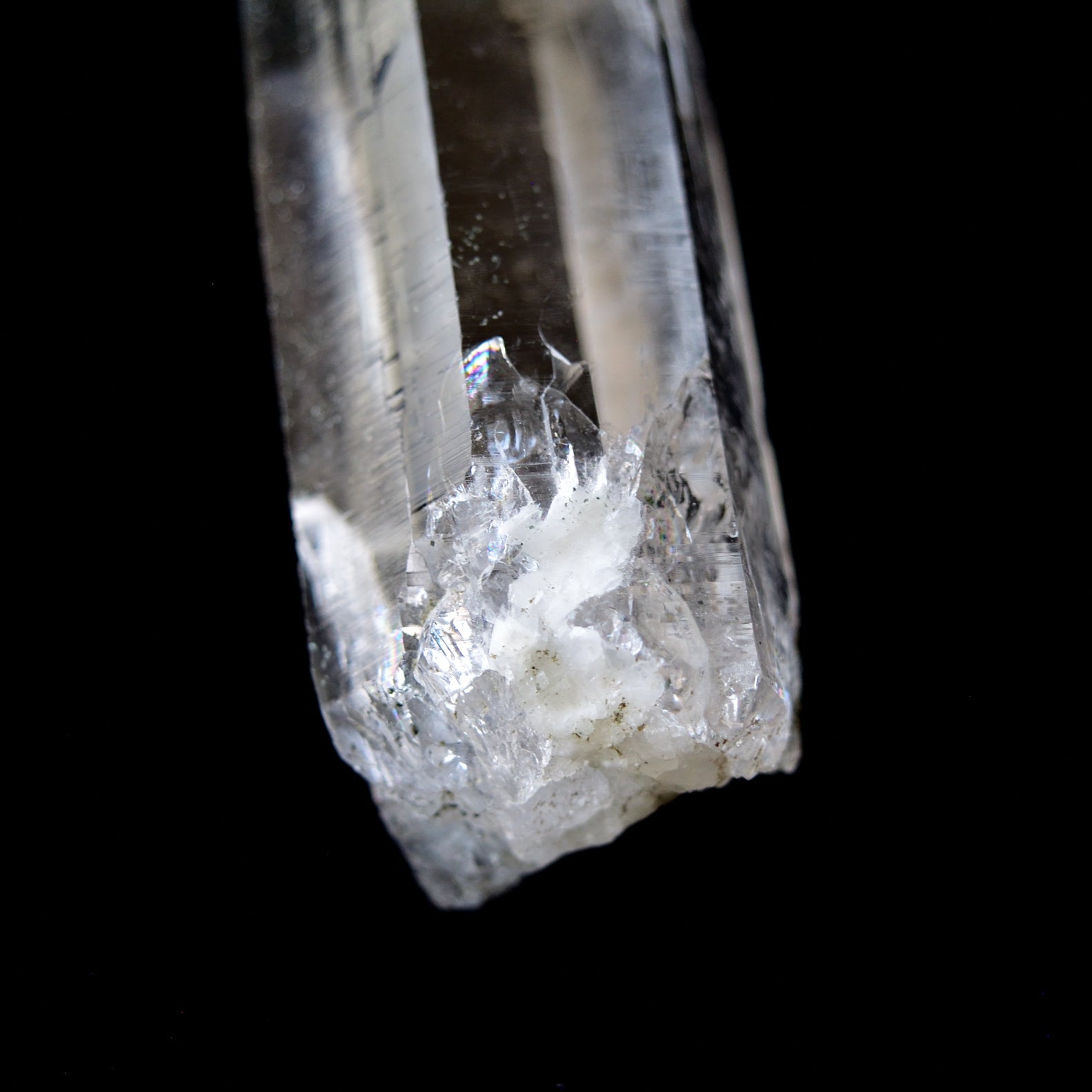 ヒマラヤ水晶　クローライト　コンパニオン　ドフィーネ式双晶　パキスタン・スカルドゥ産　58g