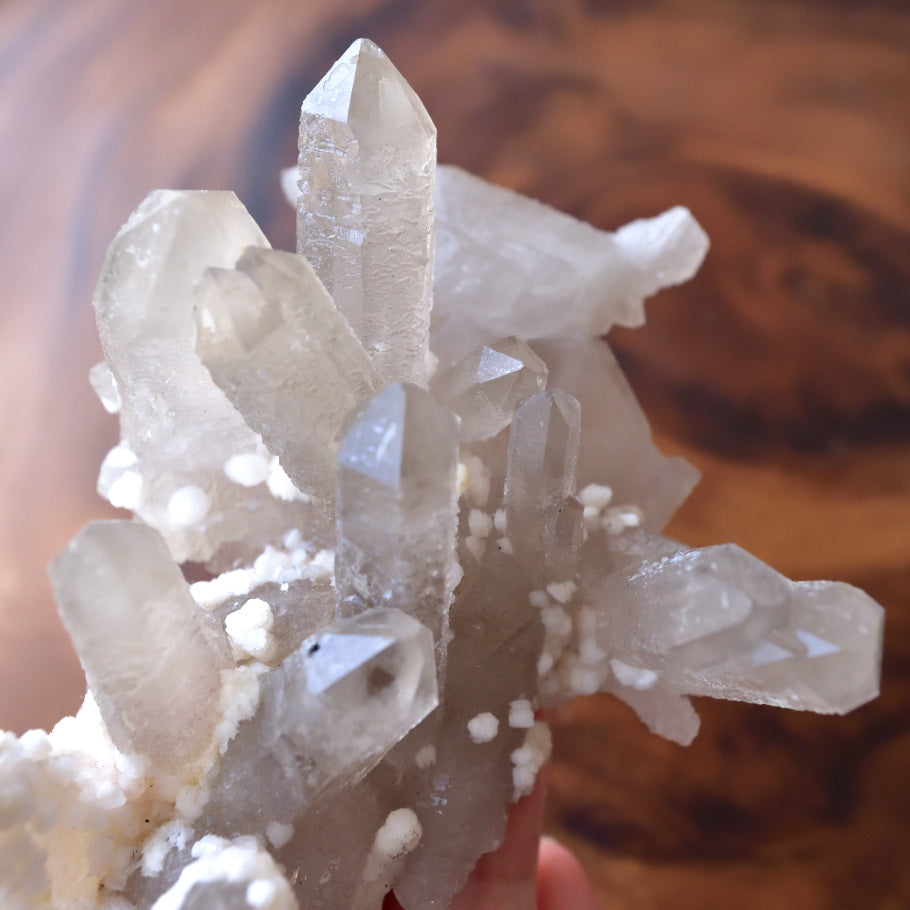 カルサイト・オン・クォーツ　シンギングクリスタル　Sirius Soul Quartz　内モンゴル産　179g