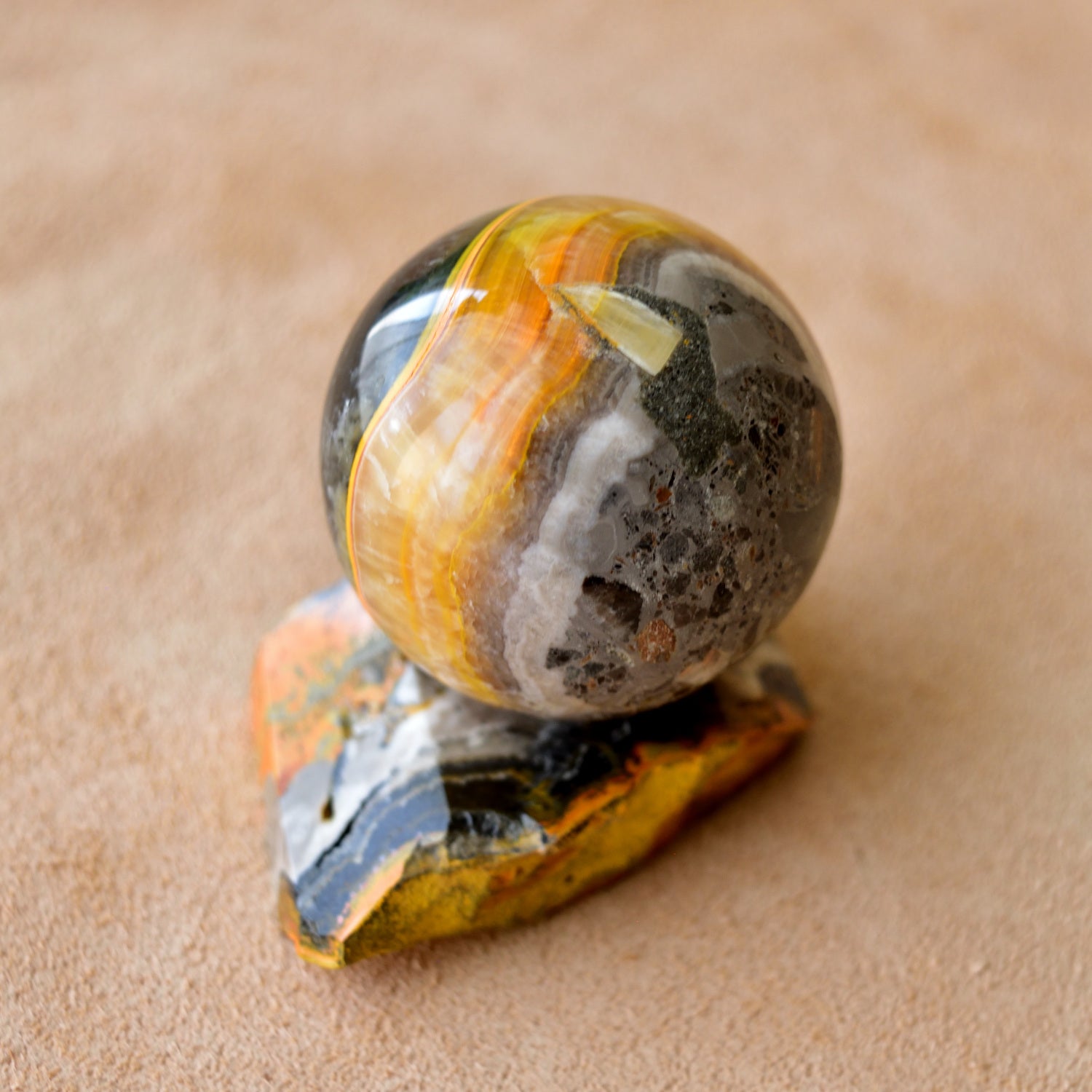 Bumblebee Sphere - Eclipse - "Planet Earth" from Indonesia - 240g