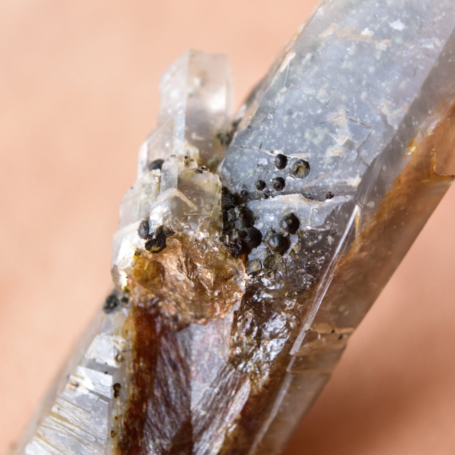 まりも水晶　グリーン・ファントム・クォーツ　アクチノライト・イン・クォーツ　成長干渉水晶　大分県産　68ｇ