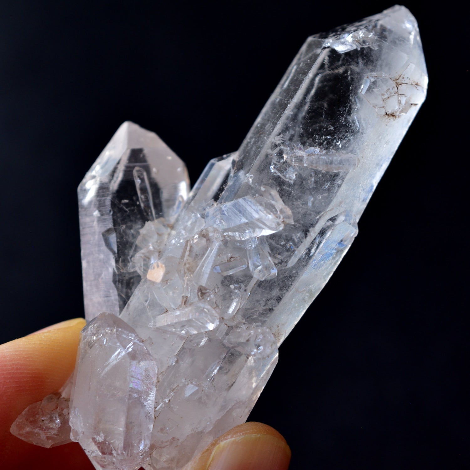 ダブルターミネーション・クラスター　両剣水晶　貫入　パキスタン・バロチスタン州産　27g