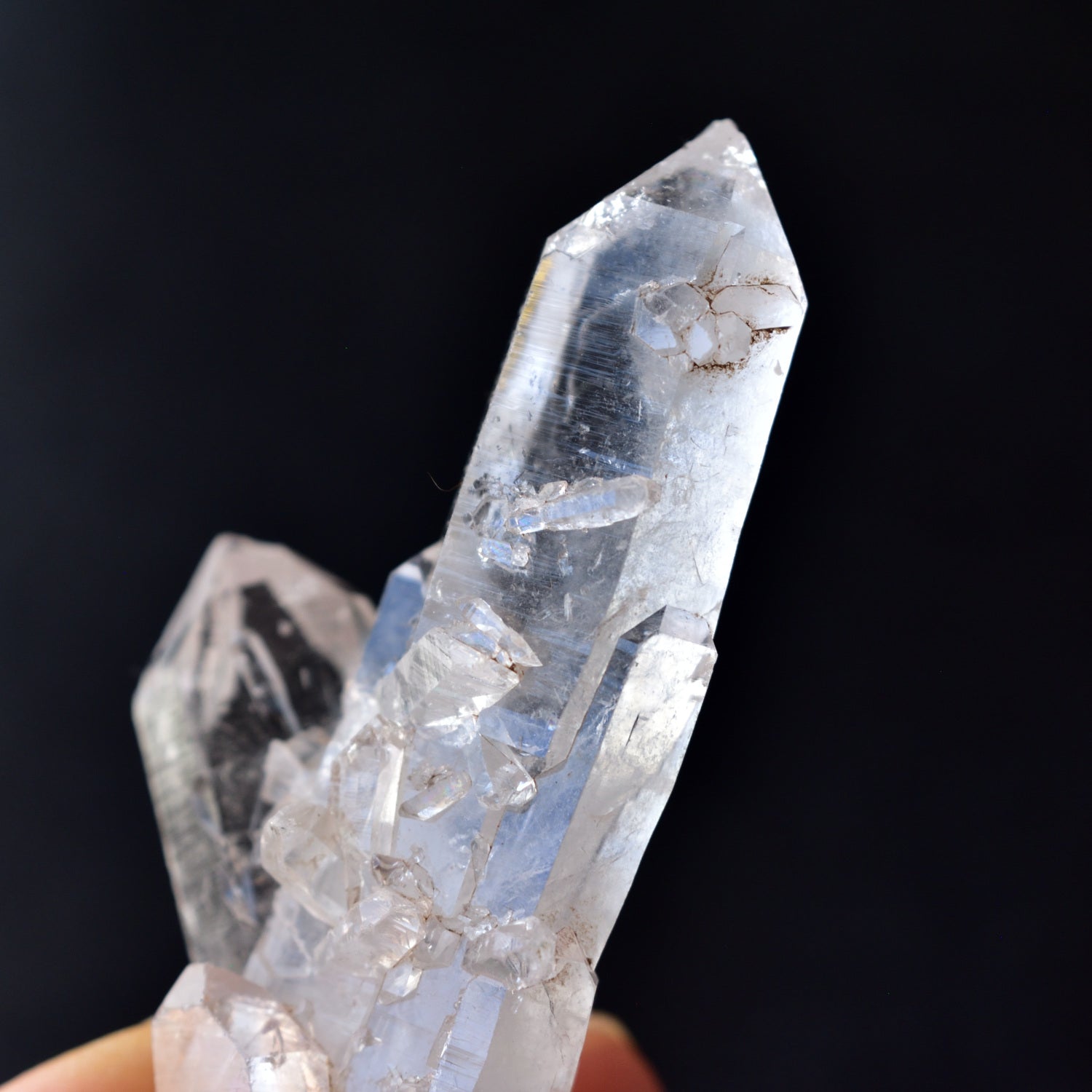 ダブルターミネーション・クラスター　両剣水晶　貫入　パキスタン・バロチスタン州産　27g
