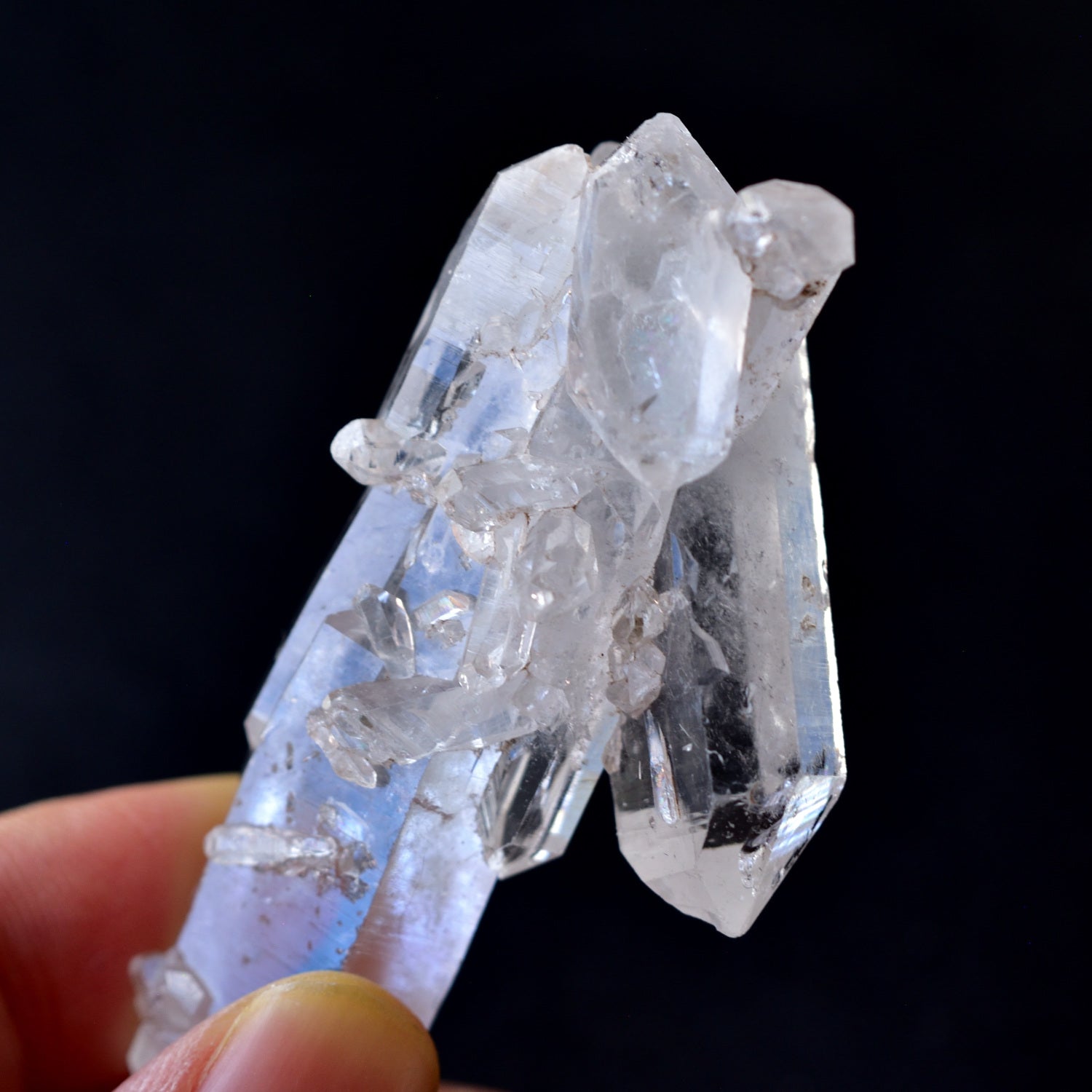 ダブルターミネーション・クラスター　両剣水晶　貫入　パキスタン・バロチスタン州産　27g