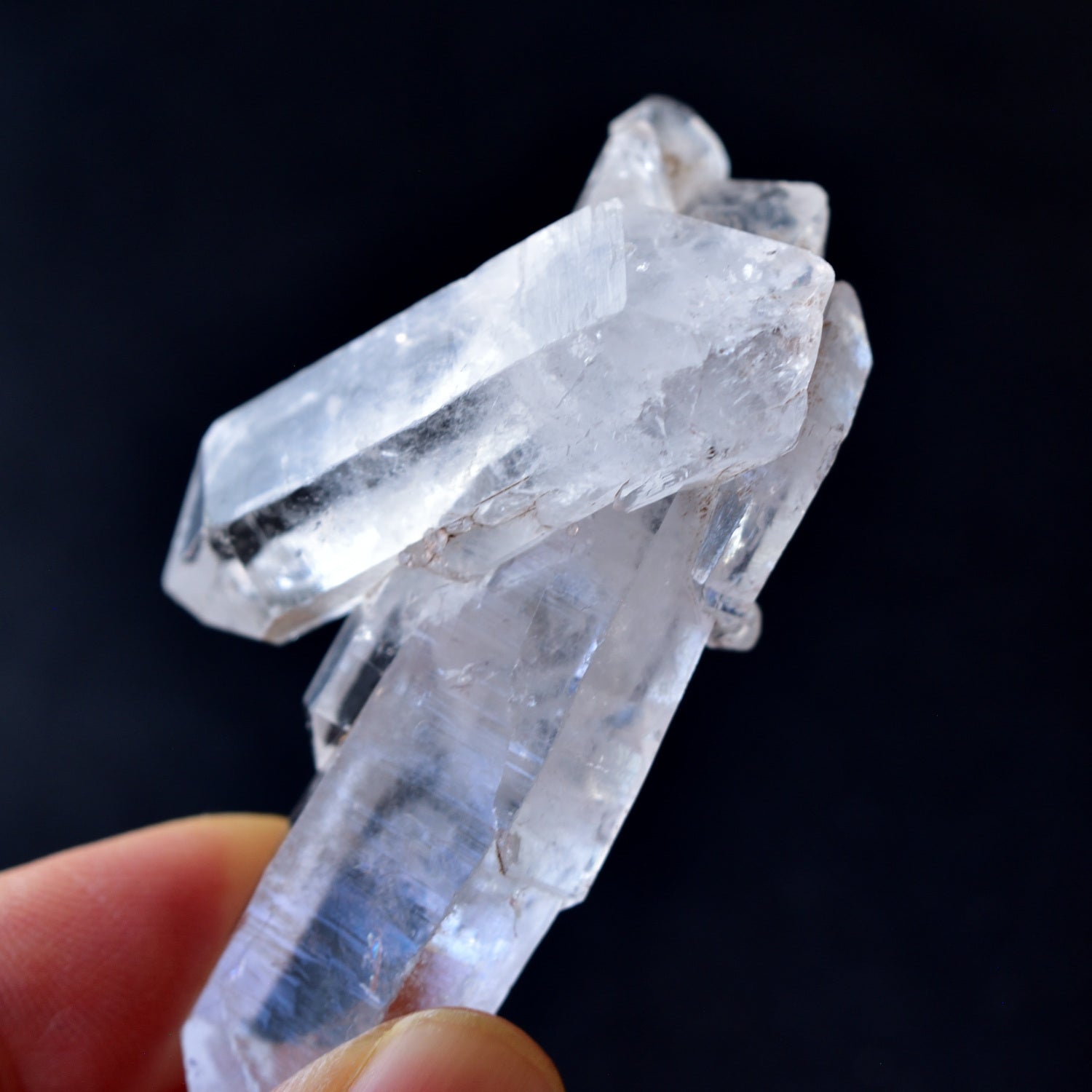 ダブルターミネーション・クラスター　両剣水晶　貫入　パキスタン・バロチスタン州産　27g