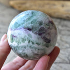 Green Fluorite Sphere "Planet Earth" from Mongolia - 585g