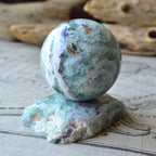 Green Fluorite Sphere "Planet Earth" from Mongolia - 585g