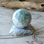 Green Fluorite Sphere "Planet Earth" from Mongolia - 585g