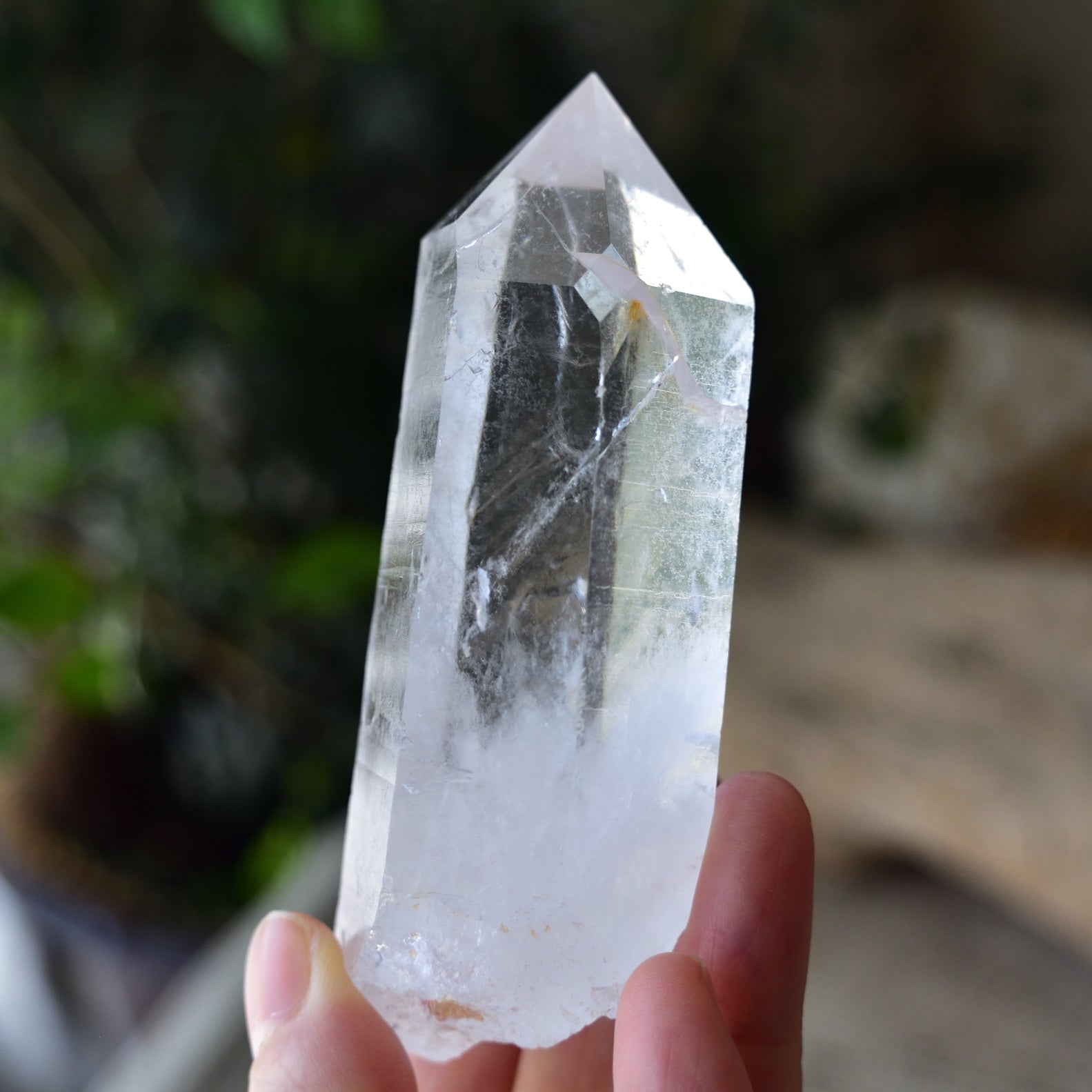モンドクォーツ ブラジル式双晶？2 水晶 ブラジル式双晶 Quartz Brazil law twin 鉱物たちの庭