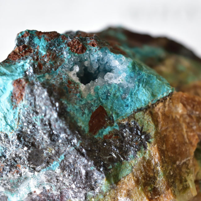 Gem Silica -" Blue Lagoon Druzy" - Arizona, USA - 620g