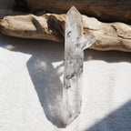 チベタン・クォーツ　両剣水晶　シンギングクリスタル　ファントム　”陰陽”　チベット産　188g