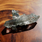 ヒマラヤ水晶クラスター　クローライト・イン・クォーツ　両剣水晶　クロス　ネパール・ガネーシュヒマール産　79ｇ