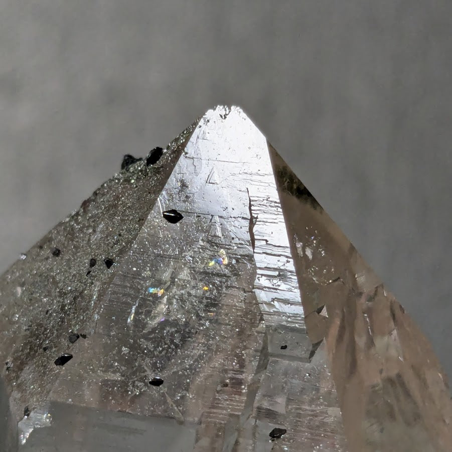 ヒマラヤ水晶　クローライト　イシス　トライーゴニック&レコードキーパー　魂の癒し　インド・クル地区産　77g