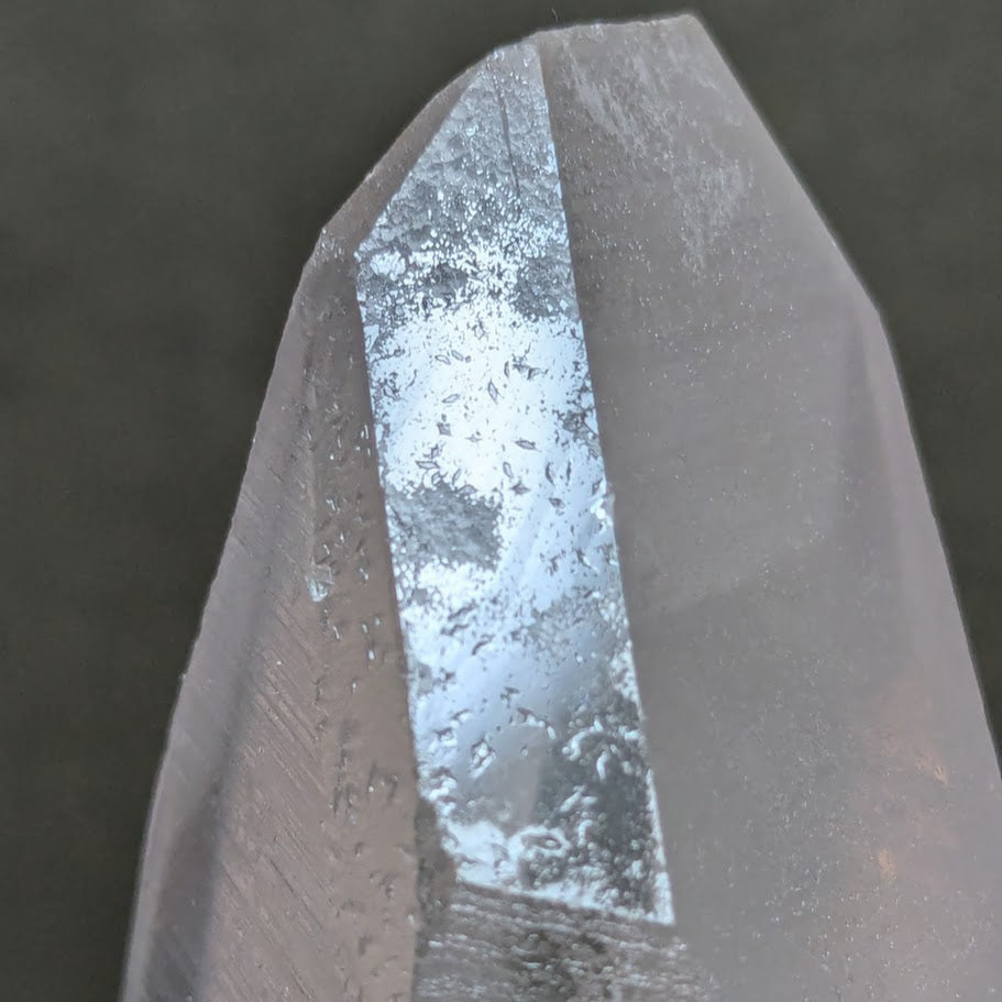 Lemurian Seed Trigonic Shovel Sacrifice Tabular from Bahia, Brazil, 238g/Point Quartz Crystal