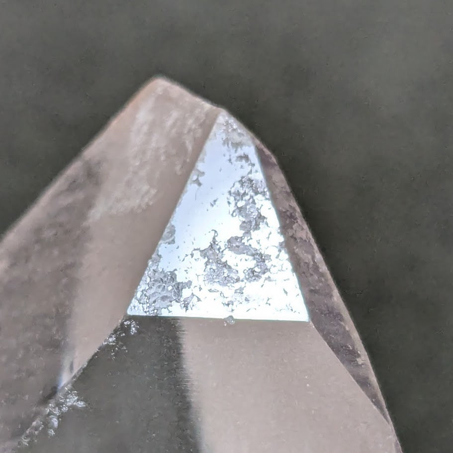 Lemurian Seed Trigonic Shovel Sacrifice Tabular from Bahia, Brazil, 238g/Point Quartz Crystal