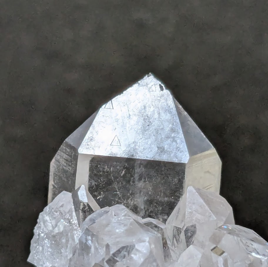 Arkansas Quartz, Atlantis Twilight, Record Keeper from Arkansas, USA, 210g/ Crystal Cluster
