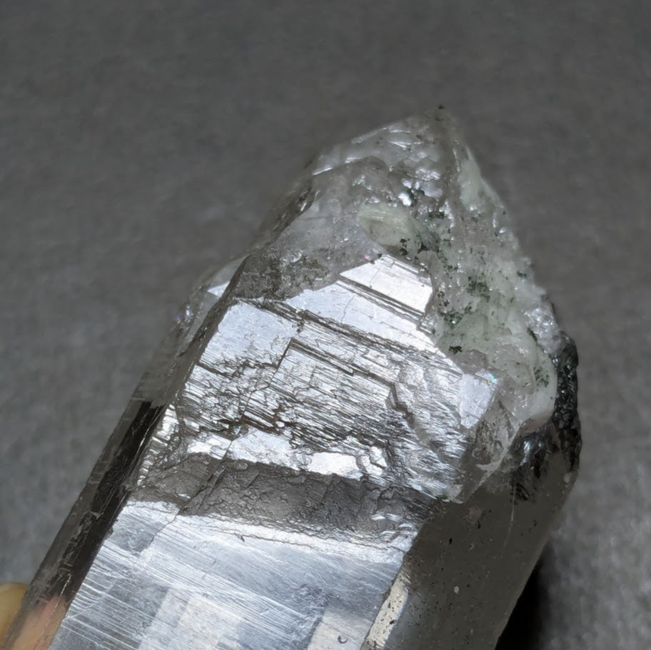 ヒマラヤ水晶 クローライト 両剣水晶 双晶 カテドラル パキスタン