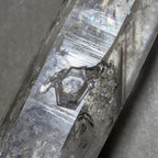 チベタン・クォーツ　両剣水晶　シンギングクリスタル　ファントム　”陰陽”　チベット産　188g