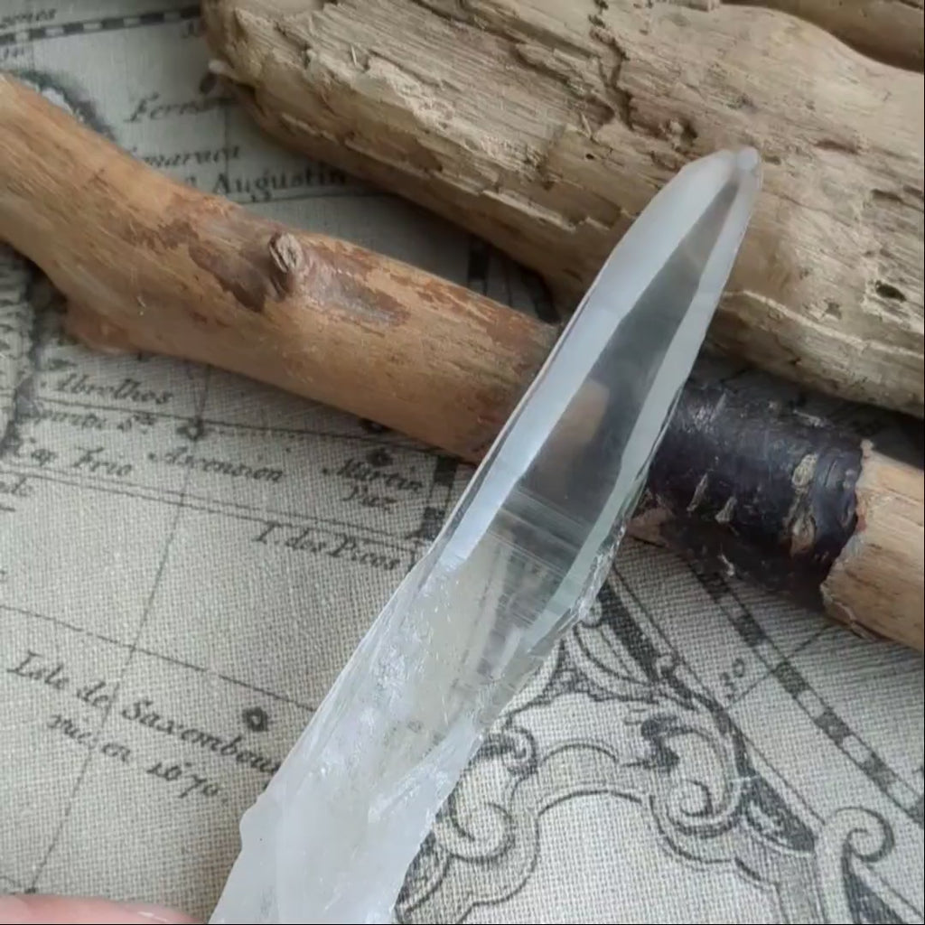 Lemurian Seed Pure Ray Singing Crystal from Bahia, Brazil, 54g/Point