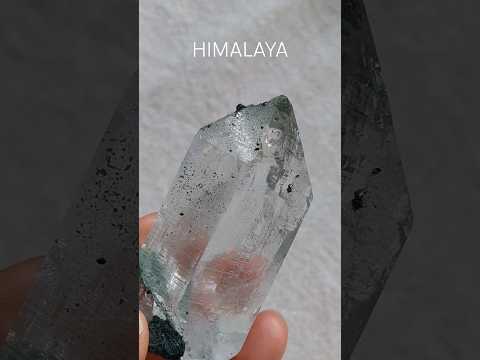 ヒマラヤ水晶　クローライト　イシス　トライーゴニック&レコードキーパー　魂の癒し　インド・クル地区産　77g