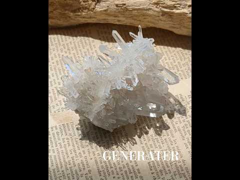 アーカンソー・クォーツ・クラスター　光のジェネレーター　両剣水晶　アメリカ・アーカンソー州産　150g